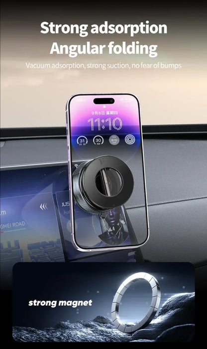 Xiaomi K007 Strong Magnetic Phone Holder Foldable Design 360° Adjustable Vacuum Car Mount For Car Desk Bathroom Magnetic Bracket