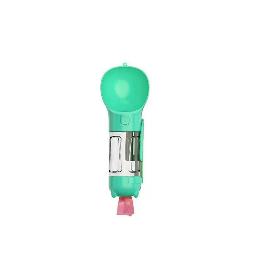300/500ml Pet Water Food Dispenser 3 in 1 with Trash Bag Box and Shovel Pet Dog Water Bottle Leak Proof Dog Food Feeder